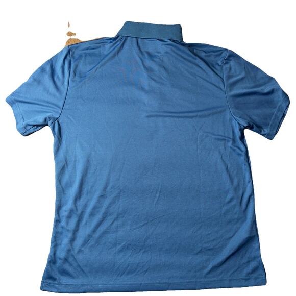 NWT PGA Tour Polo Shirt Mens Sz Large Blue Airflux Golf Short Sleeve Adult NWT - Picture 2 of 8